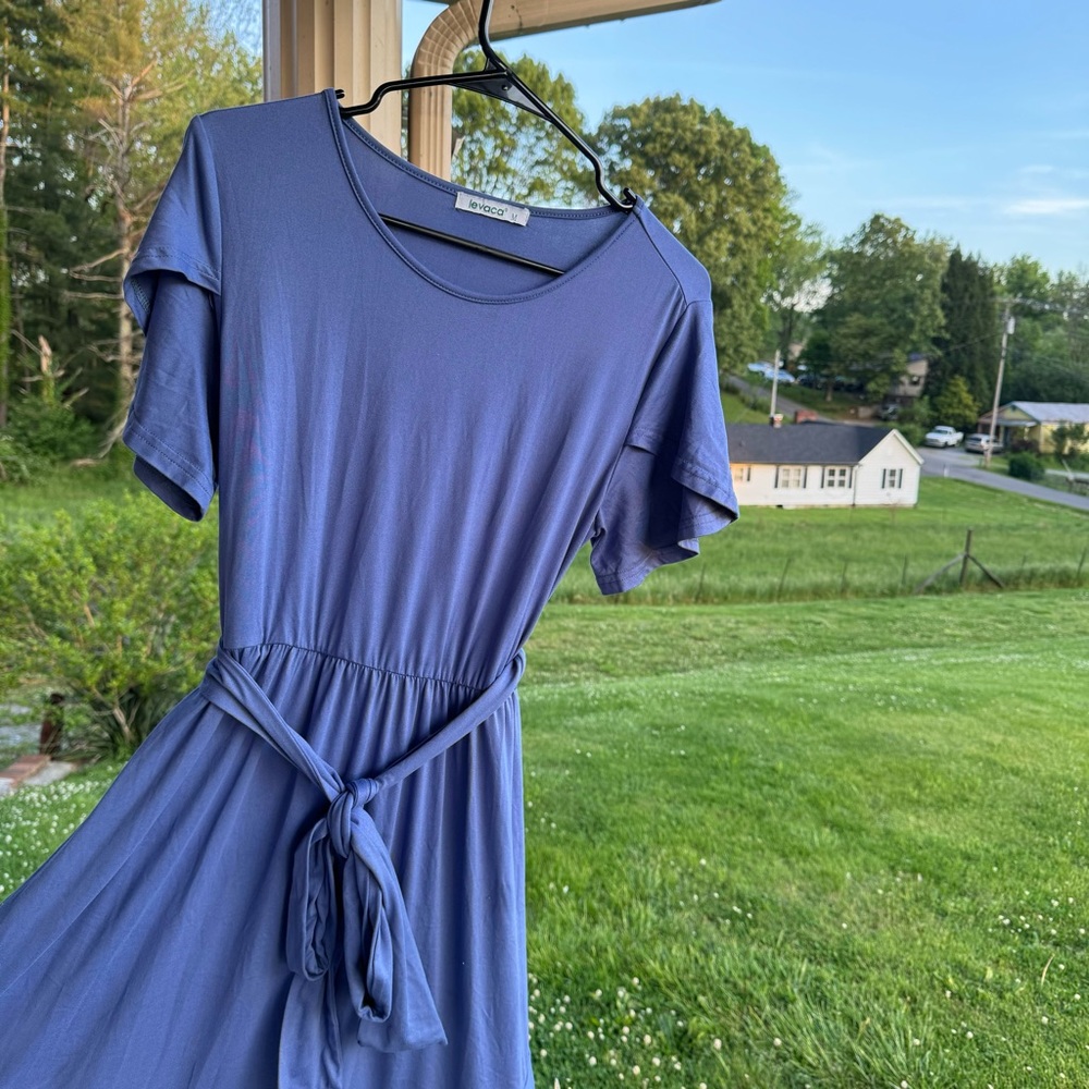 Levaca blue dress size medium